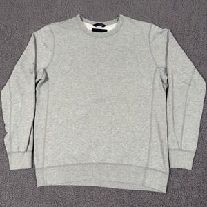 Wings + Horns Sweatshirt Mens Large Gray Pima Cotton Crewneck LS Pullover Canada